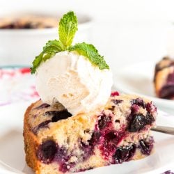 This homemade Blueberry Cake is a simple cake loaded with juicy blueberries, you’ll want to keep this recipe on hand for all your summer gatherings.