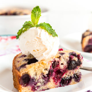 This homemade Blueberry Cake is a simple cake loaded with juicy blueberries, you’ll want to keep this recipe on hand for all your summer gatherings.