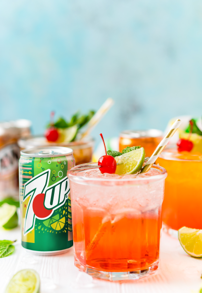 This 4-Ingredient Mocktail recipe can be made three different ways by using your favorite sodas for a bubbly and fun drink for summer entertaining.