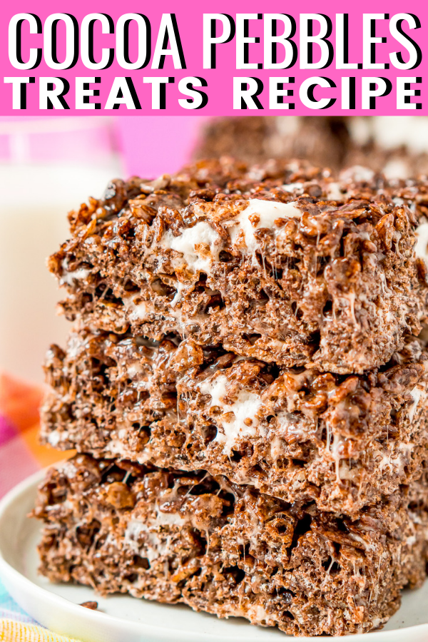 Cocoa Pebbles Treats No Bake Recipe Sugar and Soul
