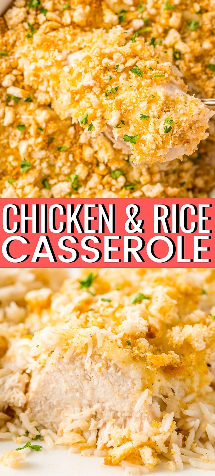 Ranch Chicken and Rice Casserole - Sugar and Soul