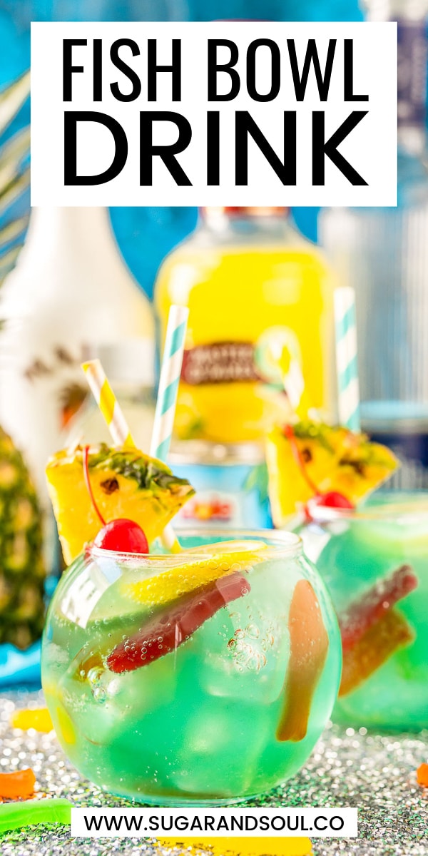 Fish Bowl Drink Party Recipe Sugar and Soul Co.