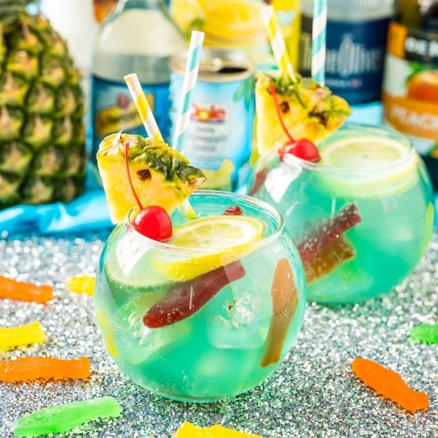 Fish Bowl Drink Party Recipe Sugar and Soul Co.