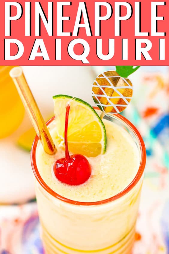 Pineapple Daiquiri Frozen Drink Recipe Sugar and Soul