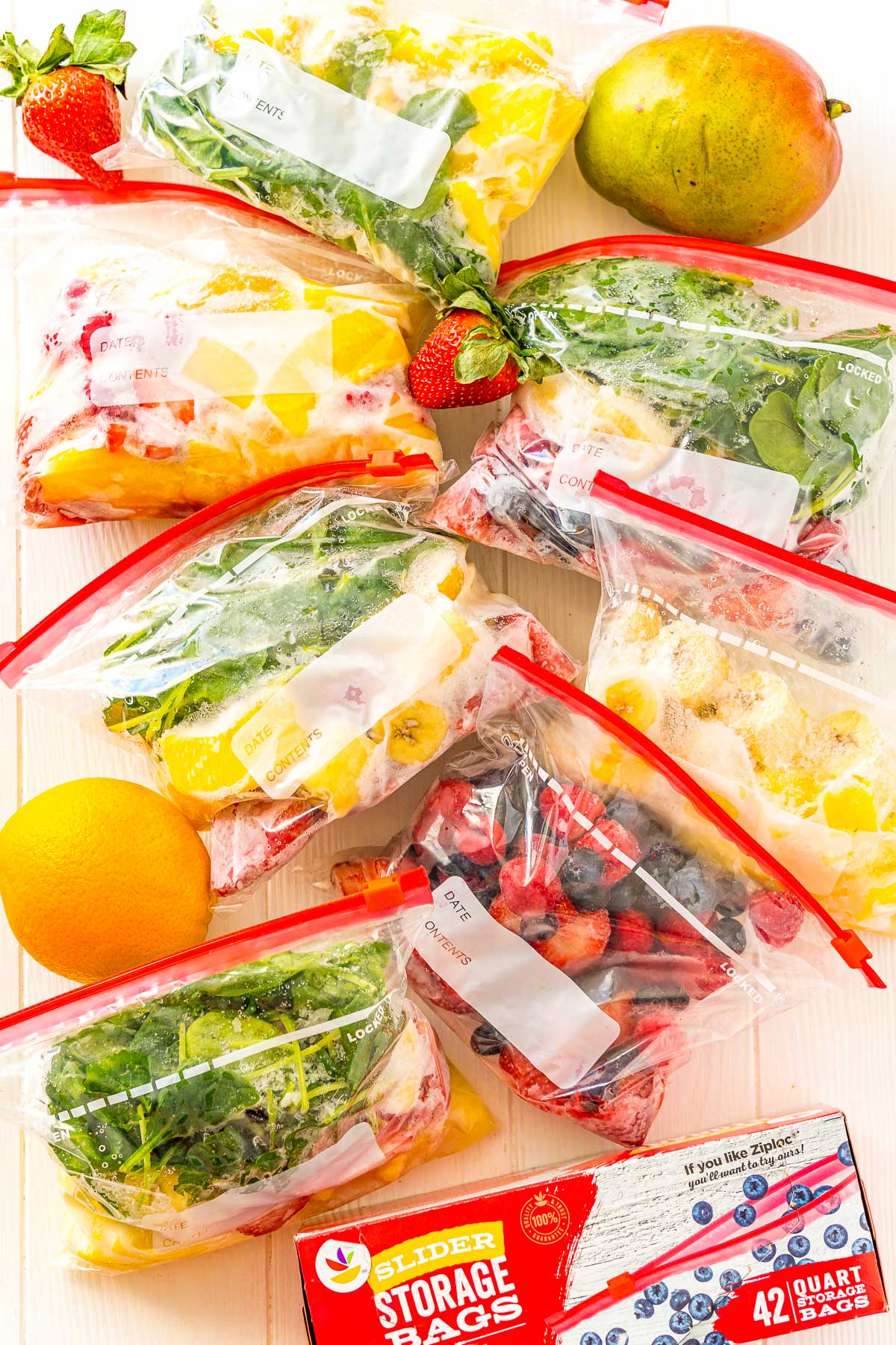 Frozen smoothie packs meal prep sugar and soul