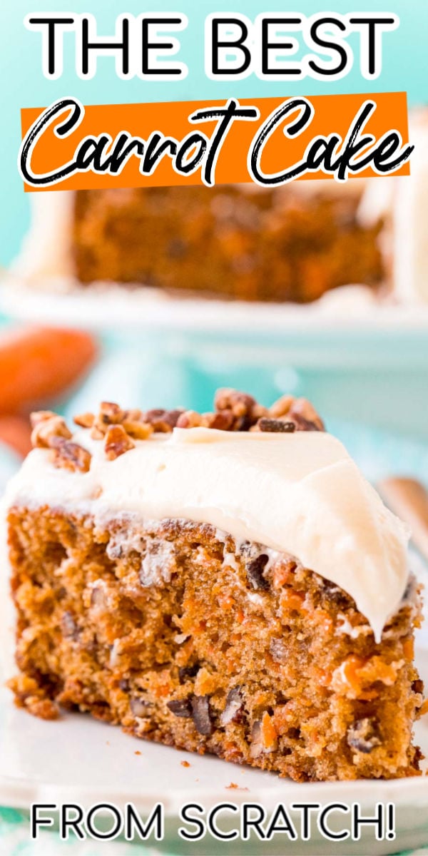 This is the BEST Carrot Cake Recipe if you love this classic dessert! Made with tart currants, aromatic spices, toasted pecans, and a rich cream cheese frosting, you’ll get rave reviews every time you make this confection.  via @sugarandsoulco