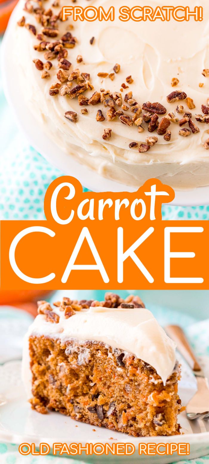 This is the BEST Carrot Cake Recipe if you love this classic dessert! Made with tart currants, aromatic spices, toasted pecans, and a rich cream cheese frosting, you’ll get rave reviews every time you make this confection.  via @sugarandsoulco