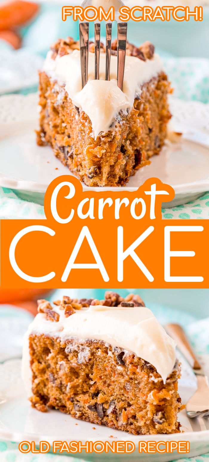 This is the BEST Carrot Cake Recipe if you love this classic dessert! Made with tart currants, aromatic spices, toasted pecans, and a rich cream cheese frosting, you’ll get rave reviews every time you make this confection.  via @sugarandsoulco