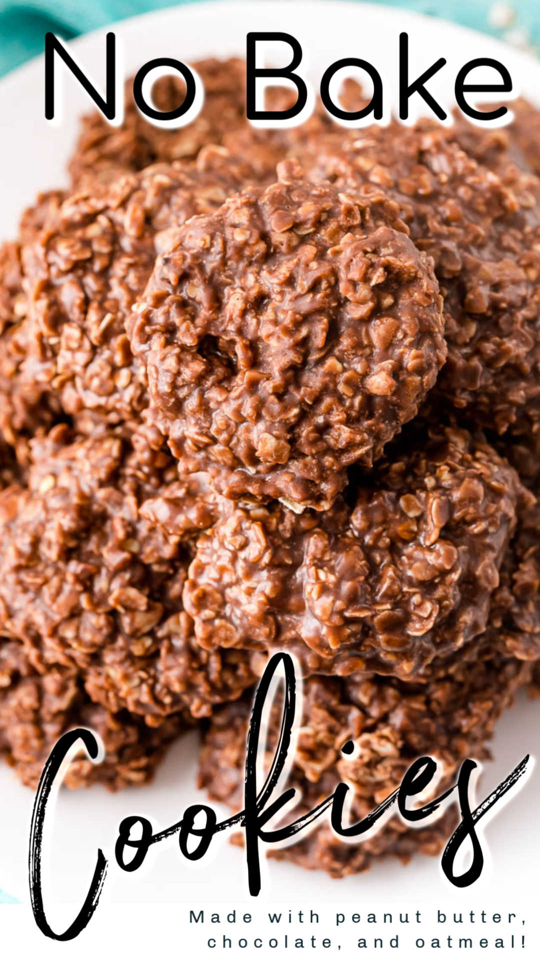 No Bake Cookies require no oven time at all! Made with just seven ingredients, these oat-based cookies contain everyone’s favorite combo: peanut butter and chocolate.  via @sugarandsoulco