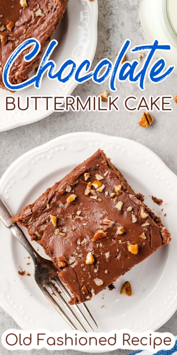 Buttermilk Chocolate Cake is a moist single-layer confection that’s perfect for birthdays or any occasion! This cake is extra flavorful and fluffy thanks to the addition of buttermilk and it takes less than an hour to make! via @sugarandsoulco