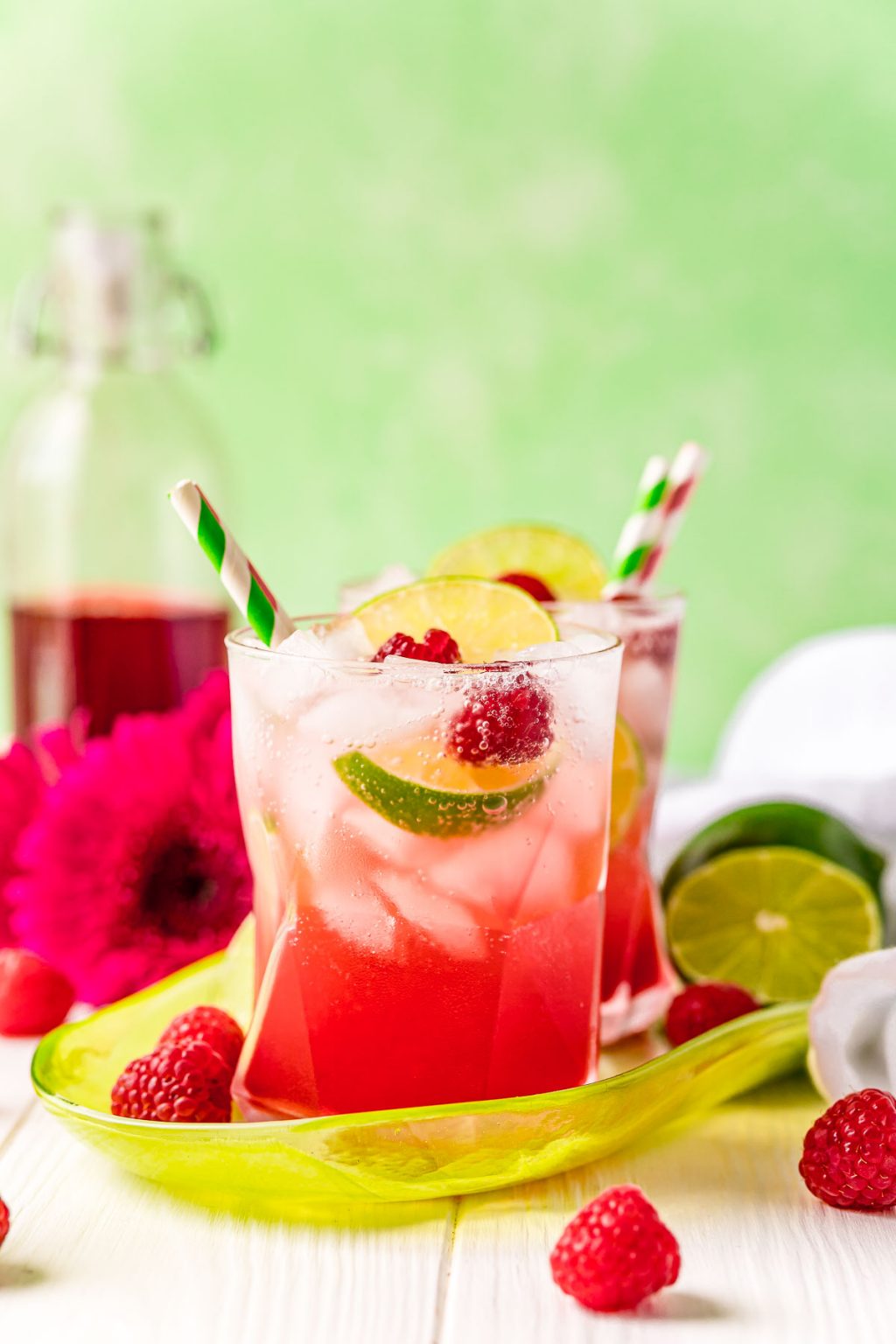 Best Ever Raspberry Lime Rickey Recipe Sugar and Soul