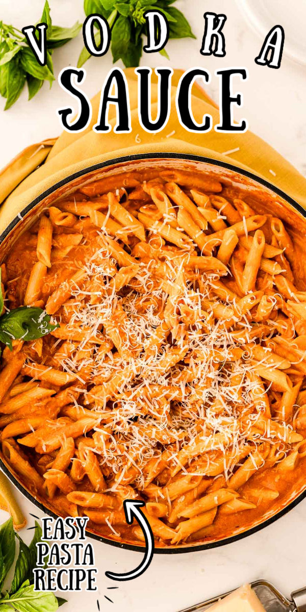 Penne Vodka Sauce takes the best flavors from cream and tomato sauce and blends them together! Made with heavy cream, tomatoes, parmesan cheese, herbs, and spices, it’s comforting and delicious. via @sugarandsoulco