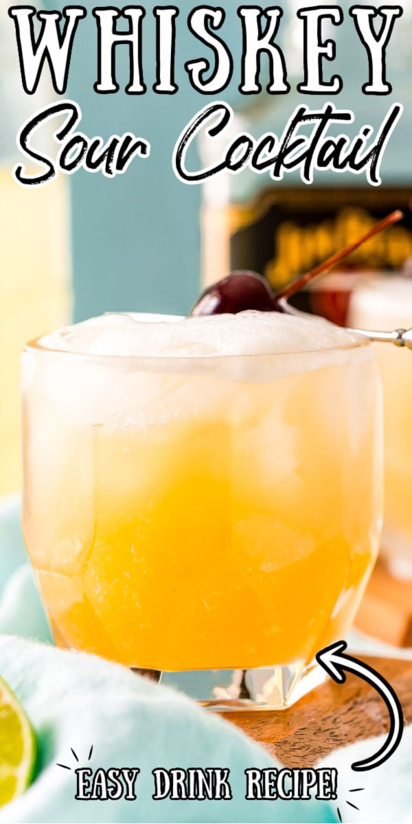 Bourbon Whiskey Sour Cocktail Recipe Sugar and Soul