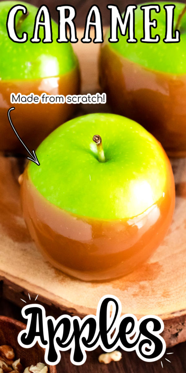 Caramel Apples are a deliciously sticky, sweet, and seasonal treat that kids and adults both love! Enjoy plain or decorate them with M&Ms, toffee, Oreos, and nuts, or dip or drizzle them with chocolate! via @sugarandsoulco