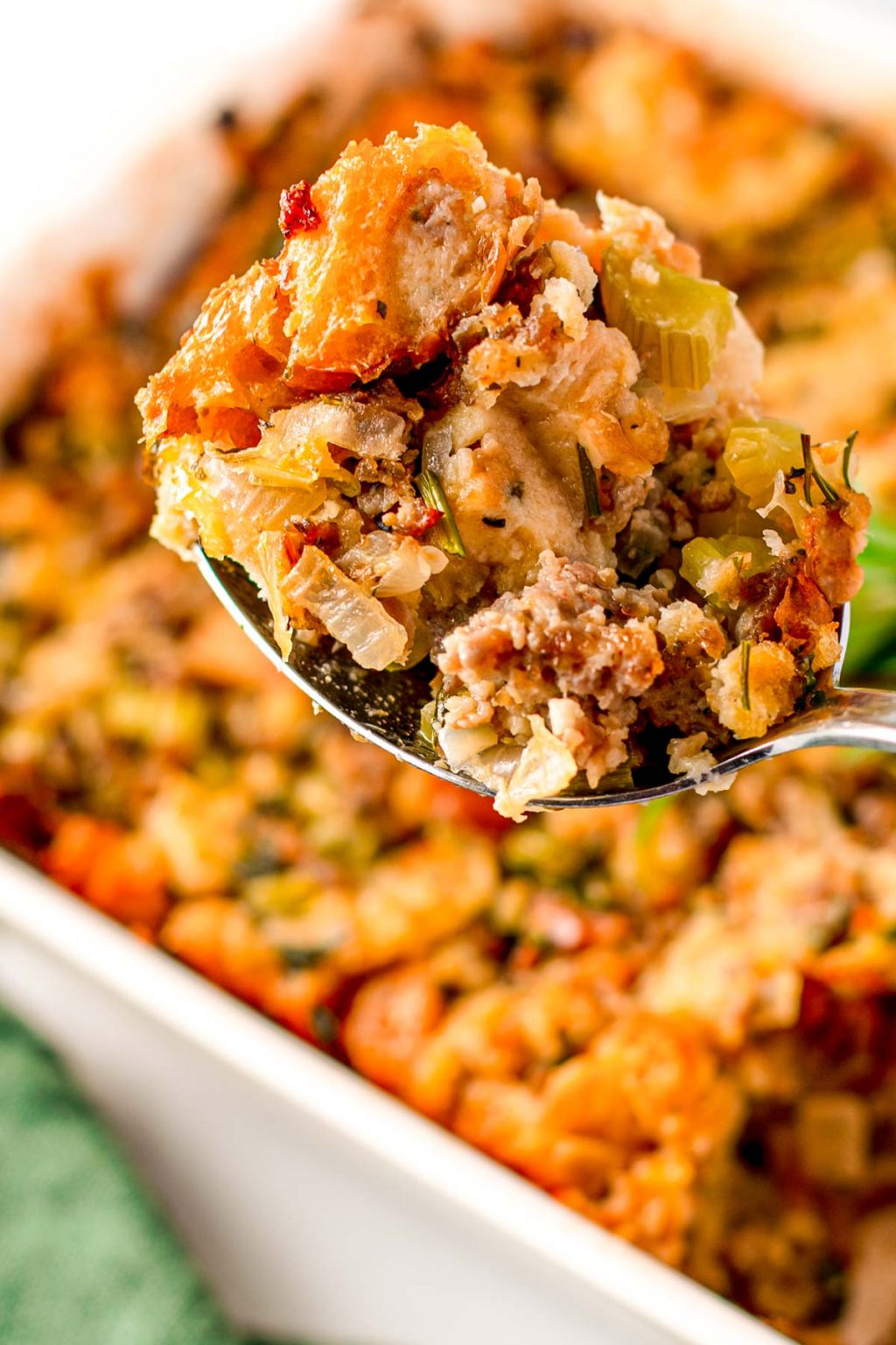 Best Sausage Stuffing Dressing Recipe - Sugar and Soul
