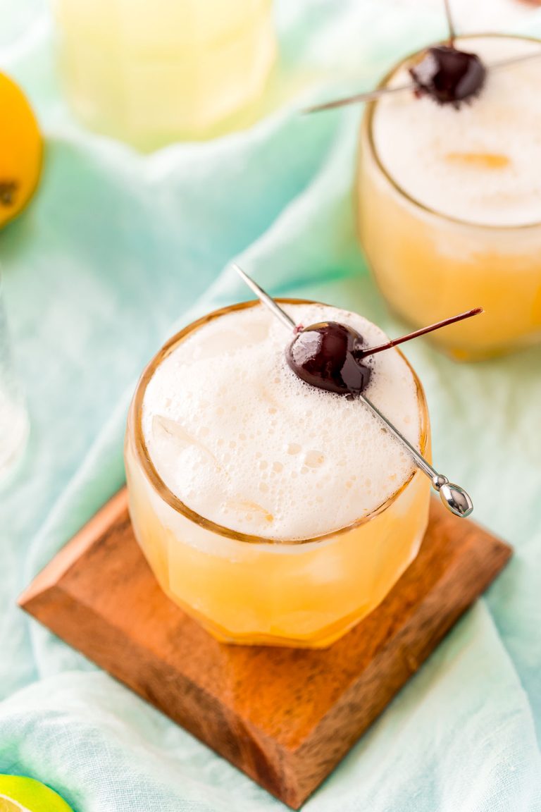 Bourbon Whiskey Sour Cocktail Recipe Sugar and Soul