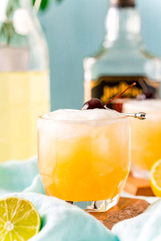 Bourbon Whiskey Sour Cocktail Recipe Sugar and Soul