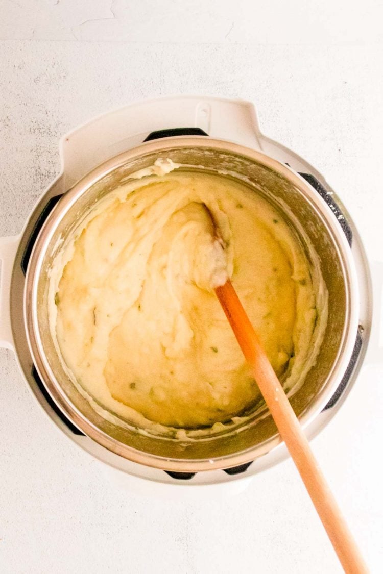 Mashed potatoes in an instant pot.