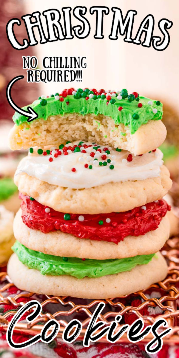 This Soft Christmas Sugar Cookie recipe makes the softest sweet cookies that are perfect for decorating with the kids, leaving out for Santa on Christmas Eve, or as a go-to cookie throughout the holiday season!  via @sugarandsoulco