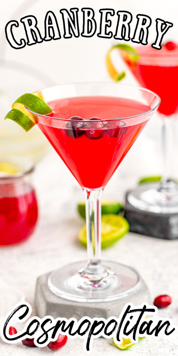 Cranberry Cosmopolitan is a quick and simple cocktail that adds an extra cranberry kick to a classic cosmo recipe. Whether you are hosting a party or attending a friendly social, this drink will pave the pathway to a great time! via @sugarandsoulco