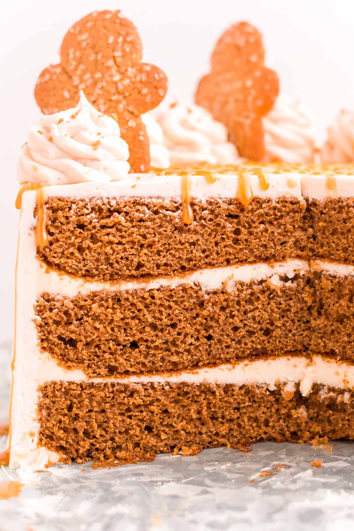 Gingerbread Layer Cake With Cinnamon Frosting Sugar and Soul