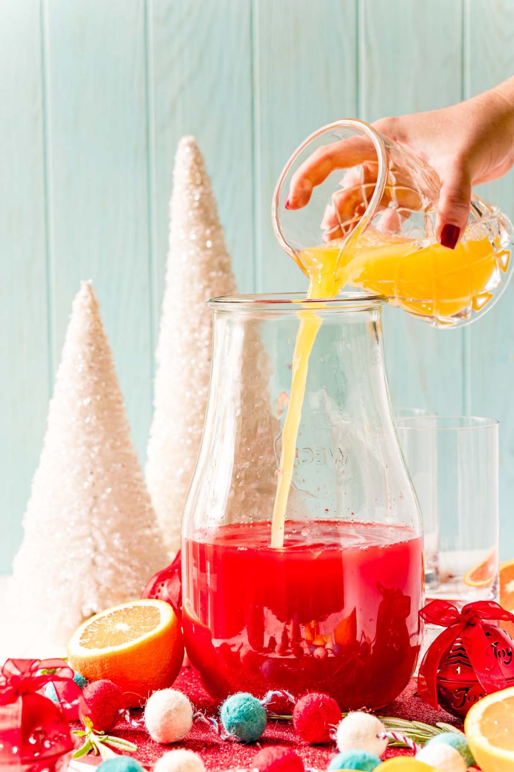 Sparkling Holiday Punch (Non-alcoholic) Recipe - Sugar and Soul