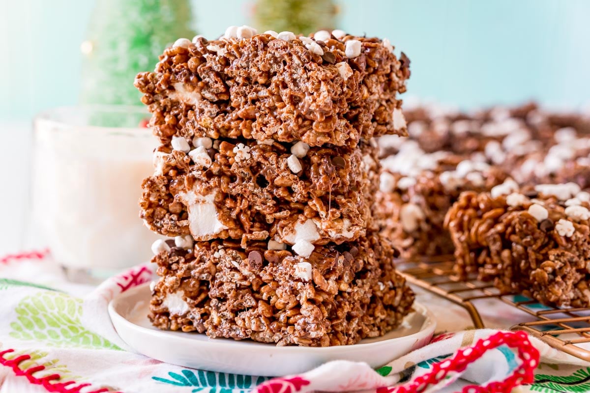 Hot Chocolate Rice Krispie Treats