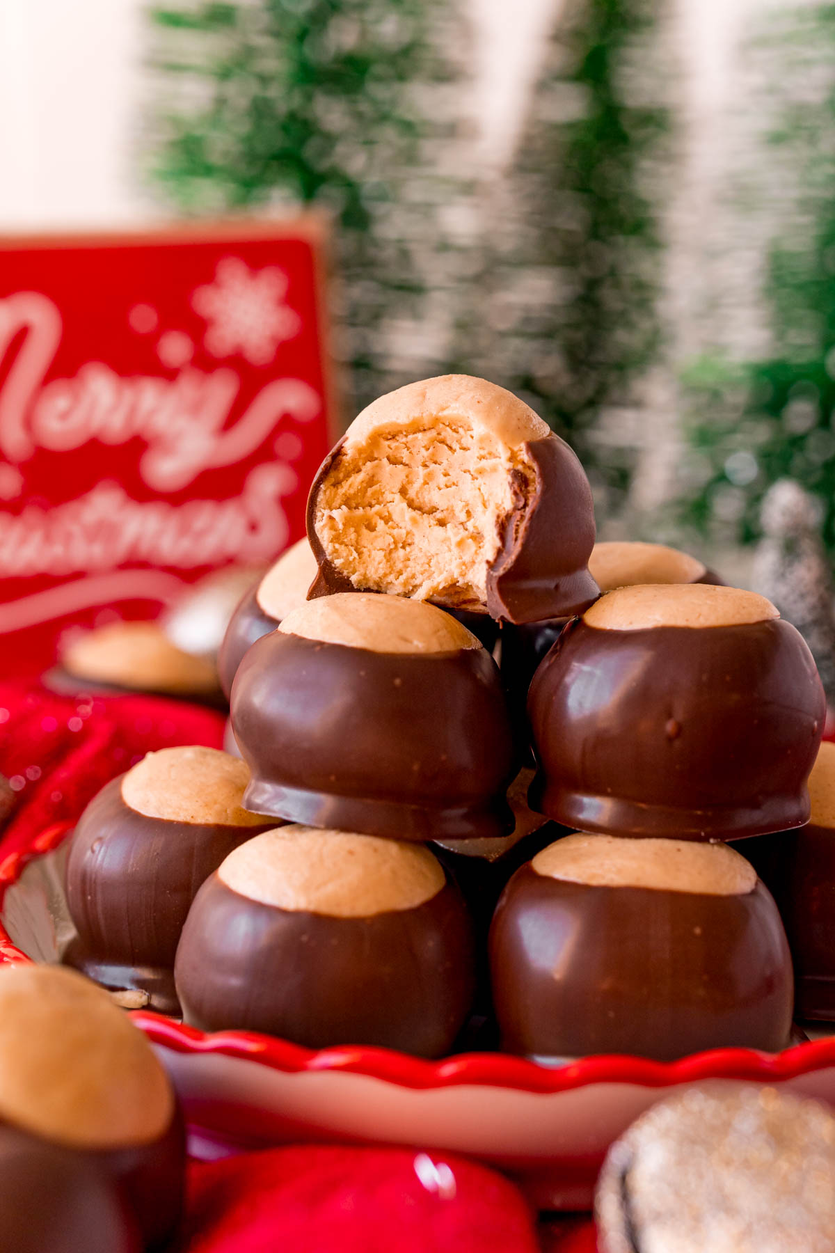 Peanut Butter Buckeye Balls Recipe Sugar and Soul