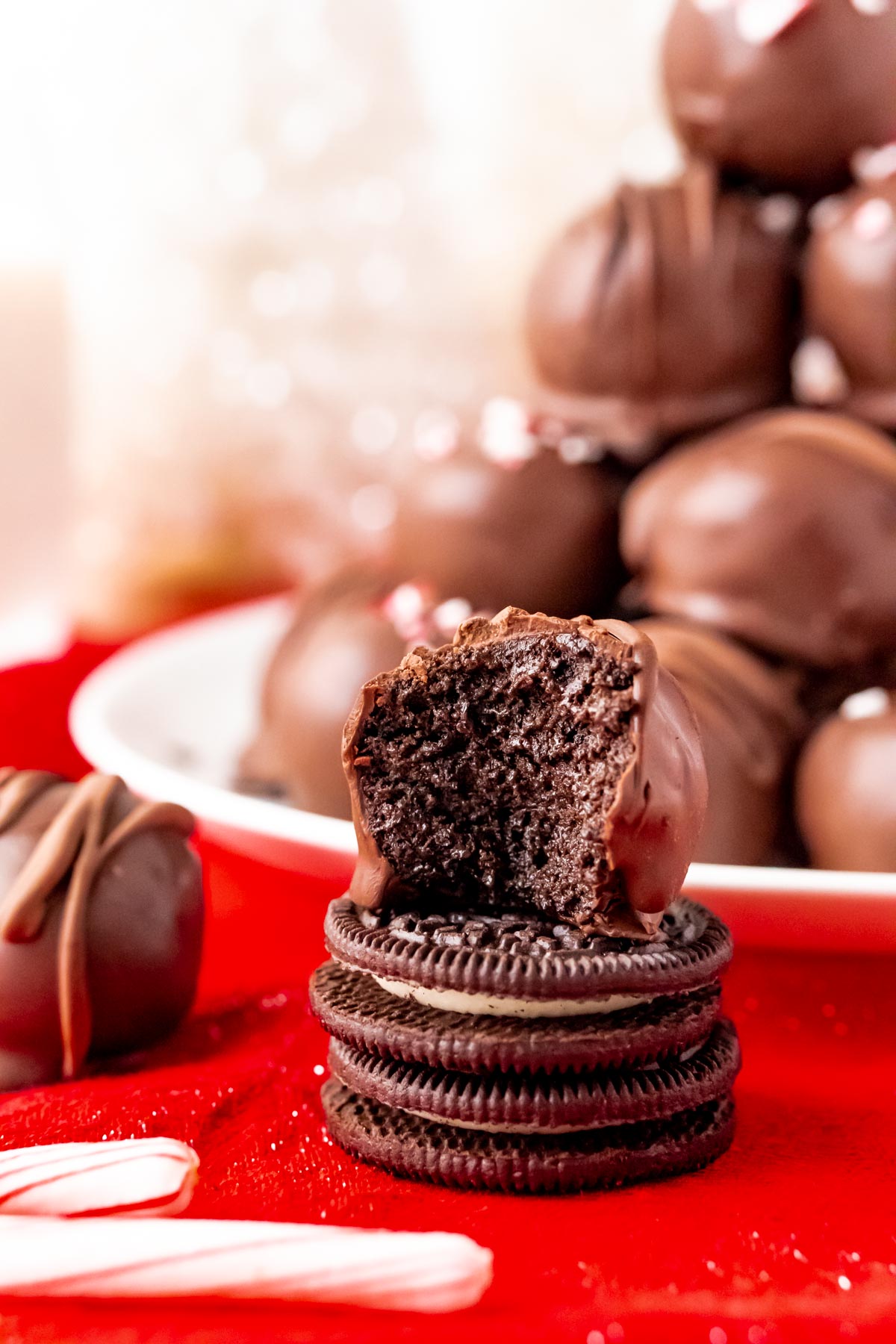 Easy Peppermint Oreo Balls Recipe Sugar and Soul