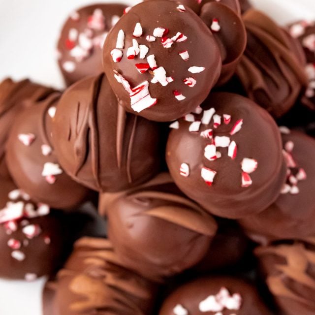 Easy Peppermint Oreo Balls Recipe Sugar and Soul