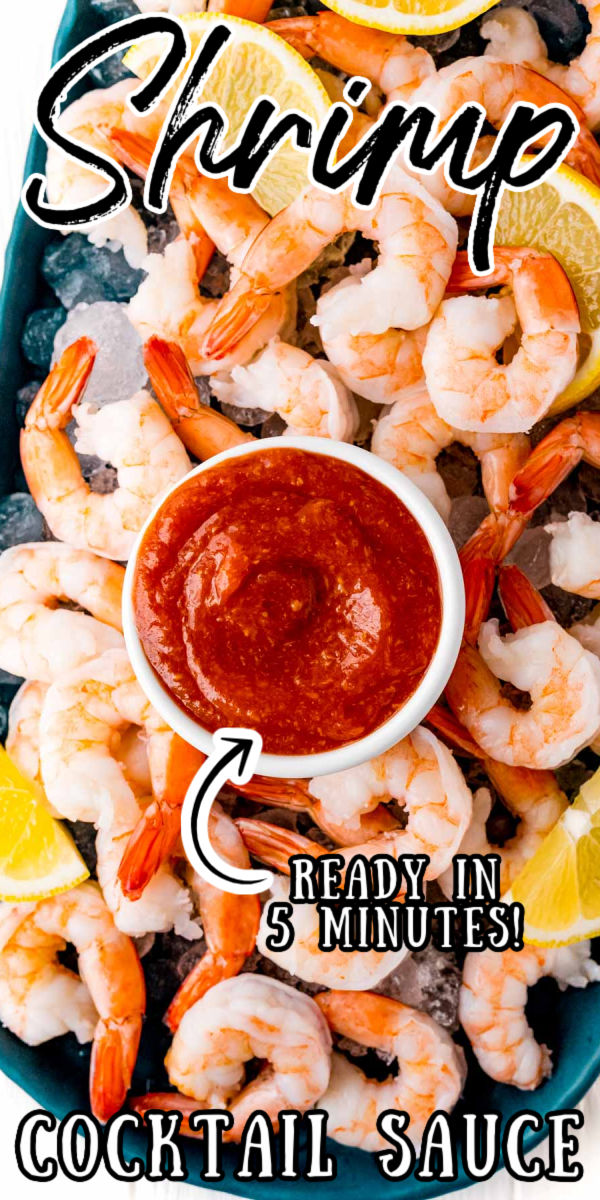 Shrimp Cocktail is the appetizer everyone looks forward to! This Homemade Cocktail Sauce packs a punch of flavor using ingredients like ketchup, horseradish, fresh lemon juice, and tabasco sauce to take your Shrimp Cocktail to a restaurant-worthy level!  via @sugarandsoulco