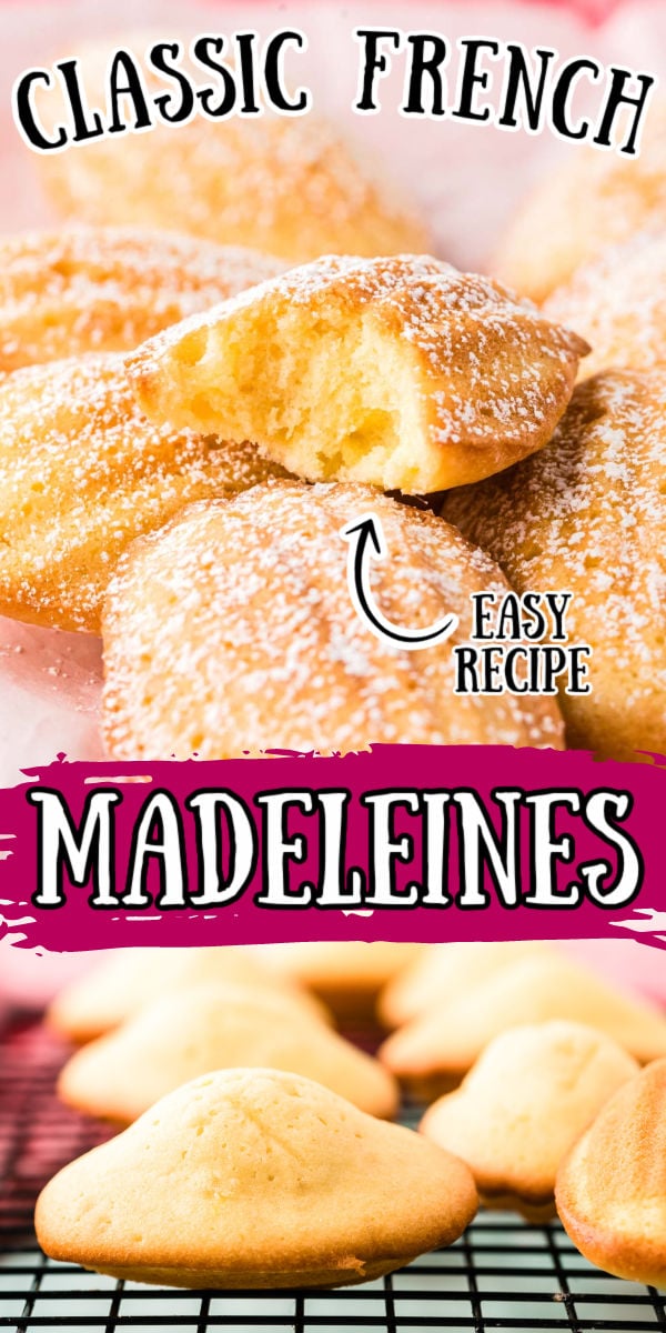 French Madeleines are light, airy, and buttery mini sponge cakes with a scalloped shell shape and golden crisp edges! These cakes are sweet with a hint of lemon, perfect for enjoying alongside a cup of hot tea or coffee! via @sugarandsoulco