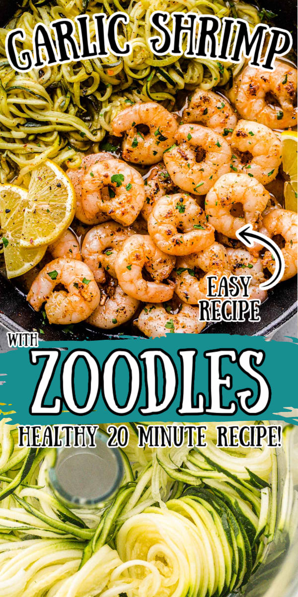 Lemon Garlic Butter Shrimp with Zucchini Noodles is an easy recipe that’s cooked in just one pan and packed with fresh flavors! Break up your dinner routine by adding in this quick, healthy option that’s ready in just 20 minutes to your meal plan! via @sugarandsoulco