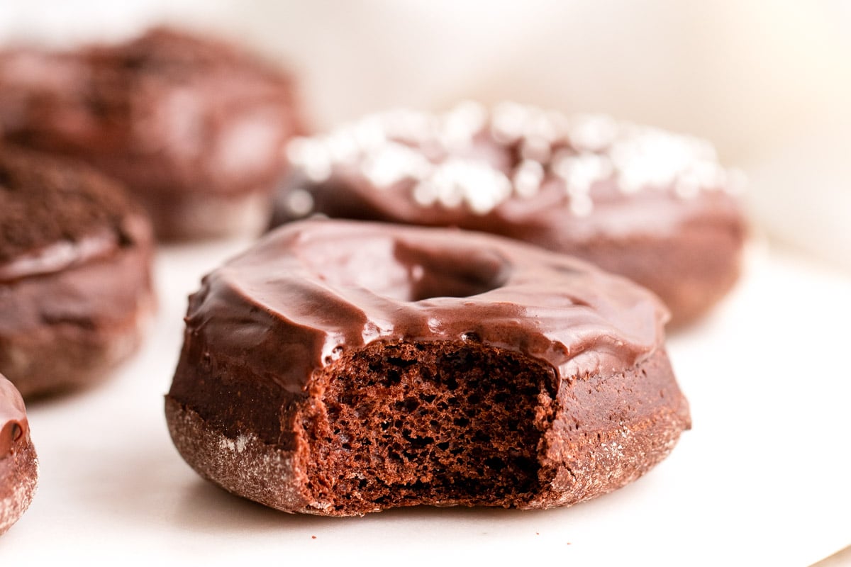 Air Fryer Chocolate Donuts