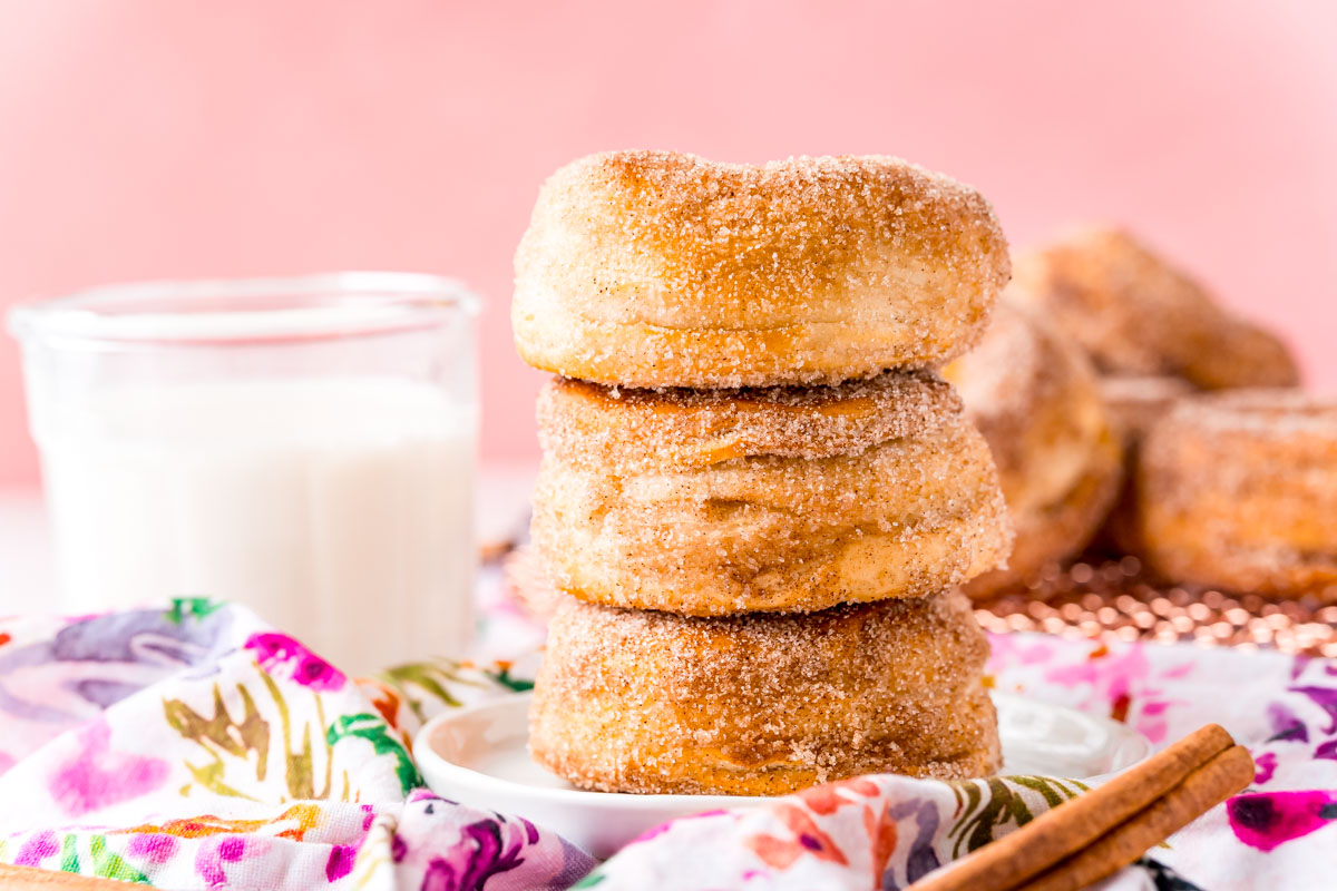 Air Fryer Biscuit Donuts Just 4 Ingredients! Sugar and Soul