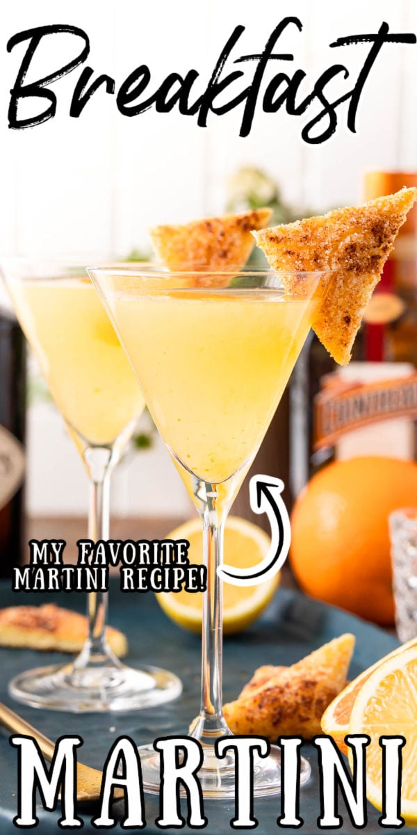 This Breakfast Martini is the perfect sipping cocktail that's sweet and citrusy while also being beautiful balanced and flavorful!  via @sugarandsoulco