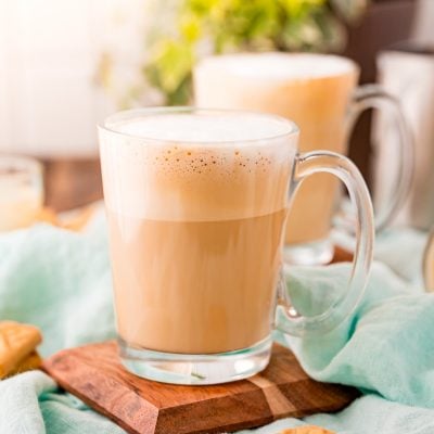 This Breve Latte recipe is a rich and creamy coffee beverage that's made with half & half and a shot of espresso! The perfect latte to fill your morning mug with!