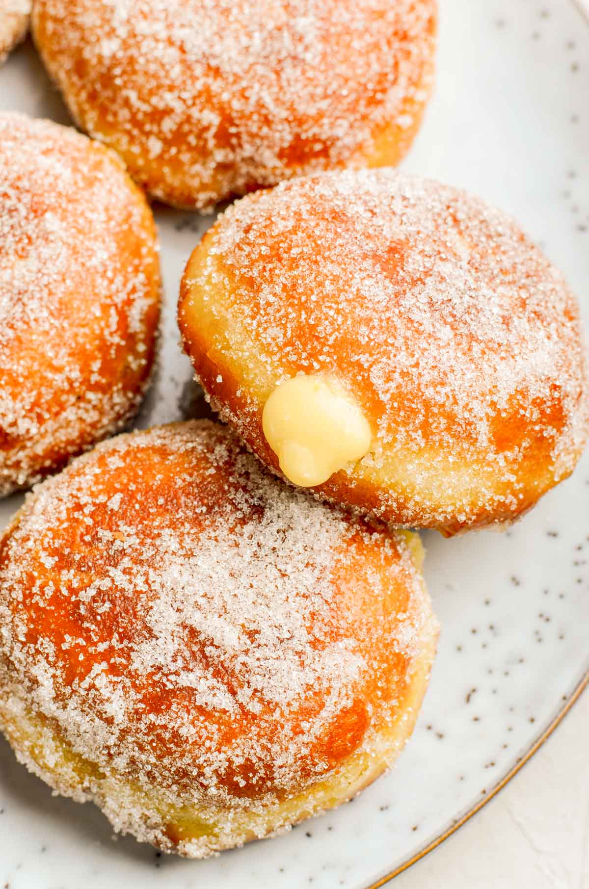 Brioche Donuts with Vanilla Cream Sugar and Soul