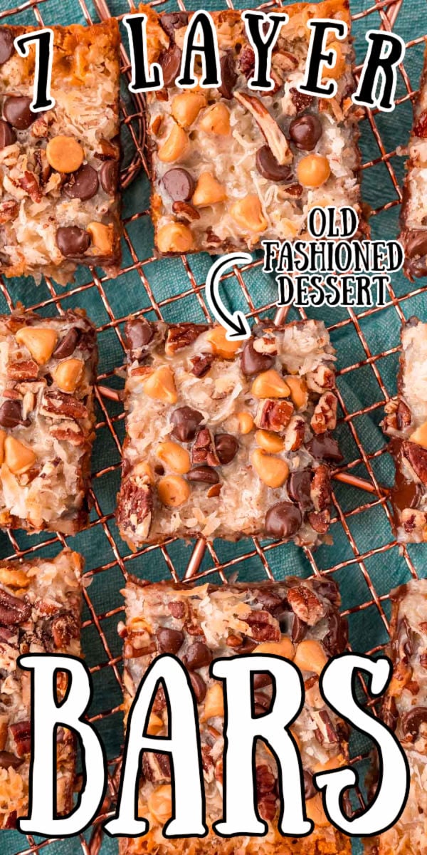 Hello Dolly Bars are the ultimate sweet and gooey treat that’s loaded with chocolate chips, butterscotch chips, pecans, shredded coconut, and moistened with sweetened condensed milk! via @sugarandsoulco