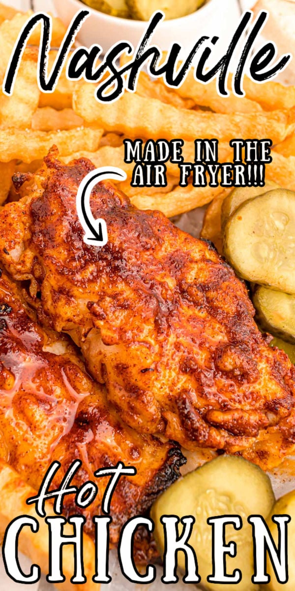 This Air Fryer Nashville Hot Chicken skips the deep-frying while still delivering juicy and tender chicken with a crunchy coating of spice that can be adjusted to taste!   via @sugarandsoulco