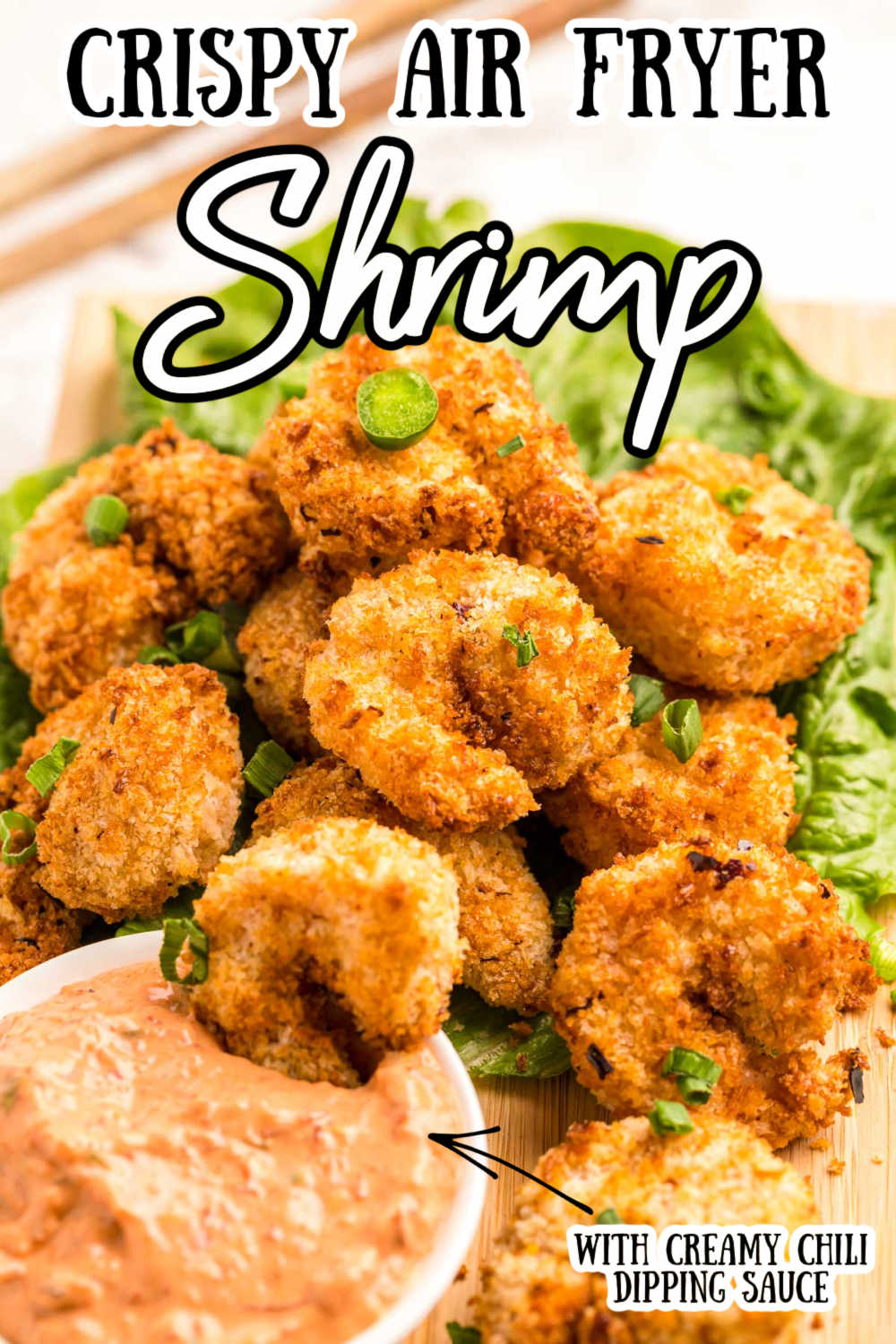 This Crispy Air Fryer Shrimp is golden brown and packed with a kick of heat from the breading to the jalapeno cream chili dipping sauce!
 via @sugarandsoulco