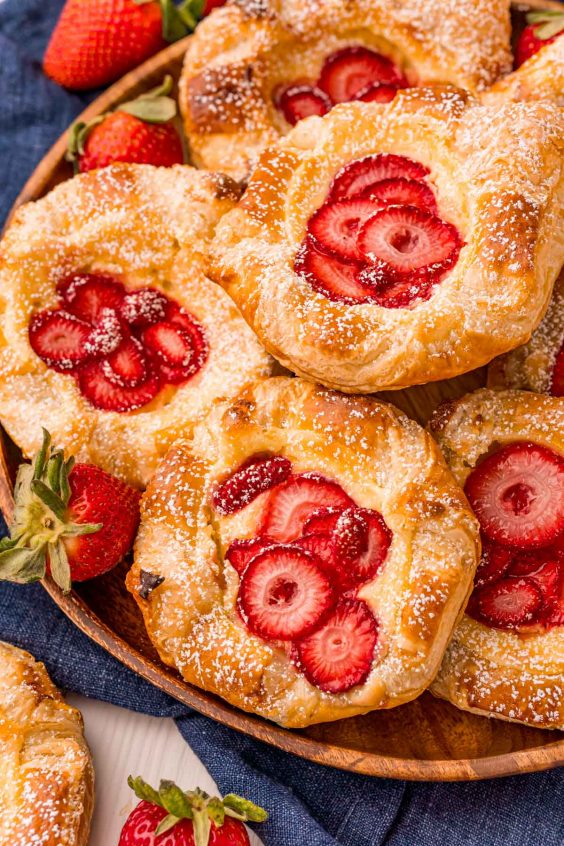 Strawberry Danish With Cream Cheese Sugar and Soul