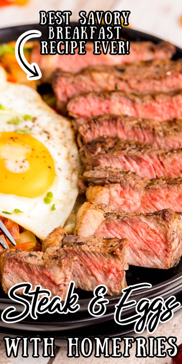 Breakfast Steak and Eggs with Homefries has perfectly cooked steak for a delicious and savory, protein-packed way to start or finish your day!
 via @sugarandsoulco