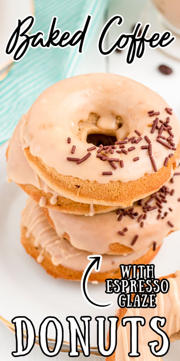 These Coffee Donuts have a dreamy light vanilla cake base infused with espresso flavor that are covered in a sweet coffee glaze! Ready in under an hour from start to finish! via @sugarandsoulco