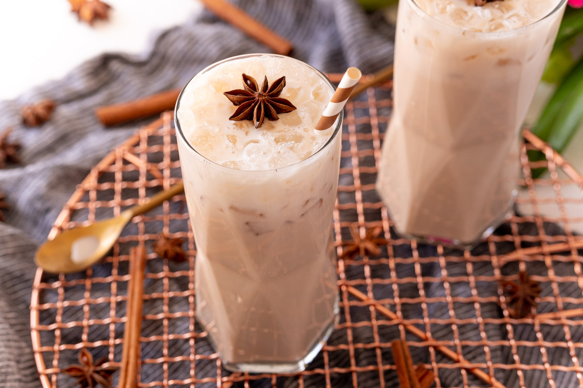 Iced Chai Latte (Homemade Recipe) - Sugar and Soul