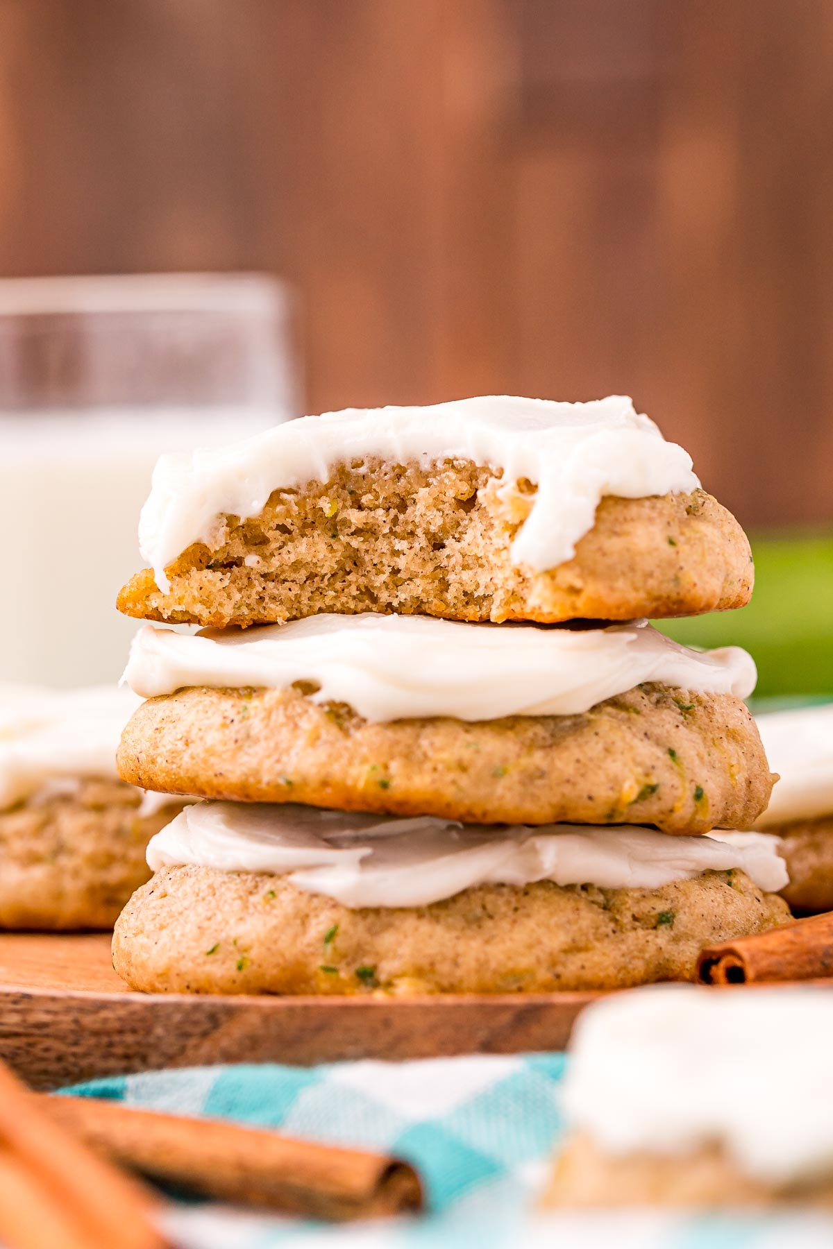 Frosted Zucchini Cookies Recipe Sugar and Soul