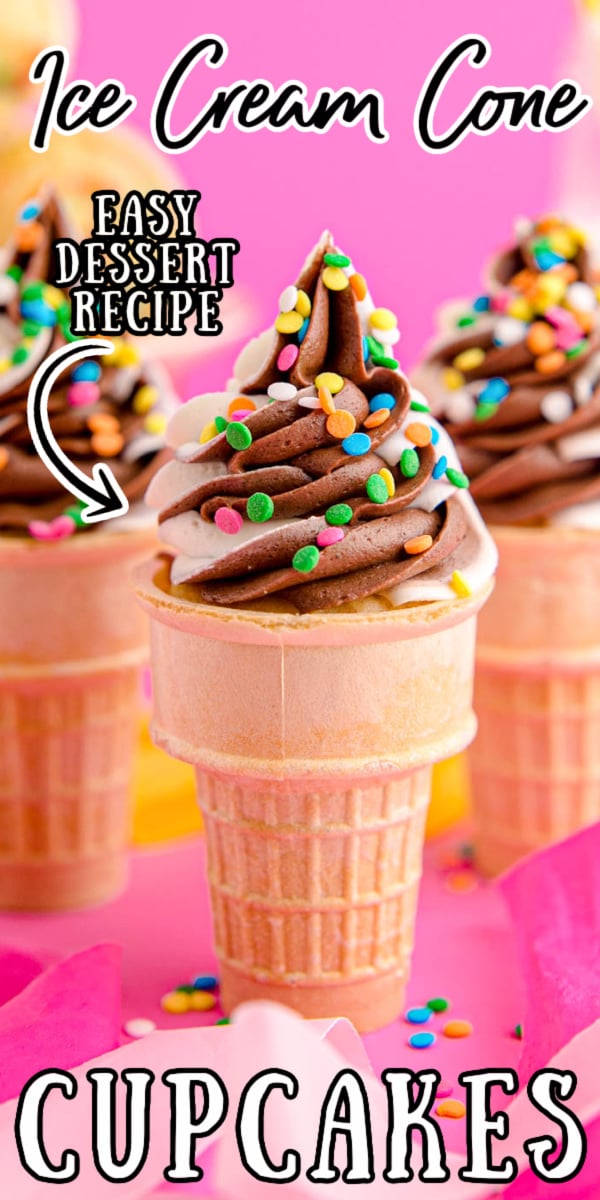 Ice Cream Cone Cupcakes - Sugar and Soul