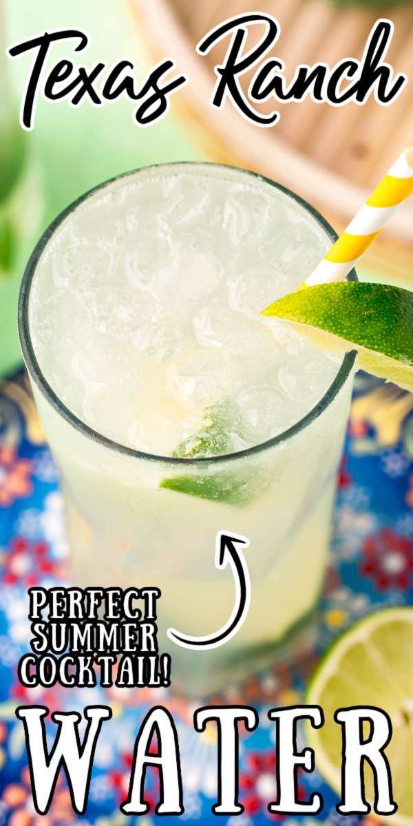 Ranch Water combines tequila, Topo Chico sparkling mineral water, and lime juice in the unofficial drink of West Texas! If you love margaritas, then you're going to love this light and refreshing cocktail that's perfect for those balmy summer days! via @sugarandsoulco