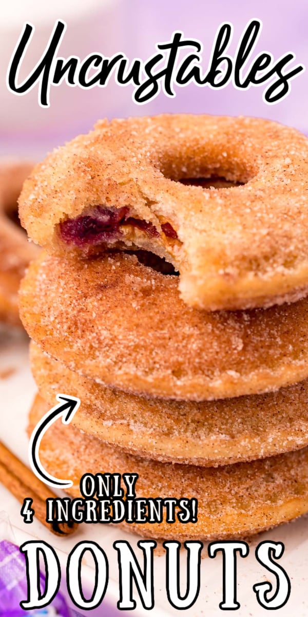These Uncrustables Donuts are the latest trending easy TikTok recipe made using your favorite flavor of Uncrustables sandwiches that have been deep-fried and tossed in cinnamon sugar for the easiest jelly donut you'll ever make! via @sugarandsoulco