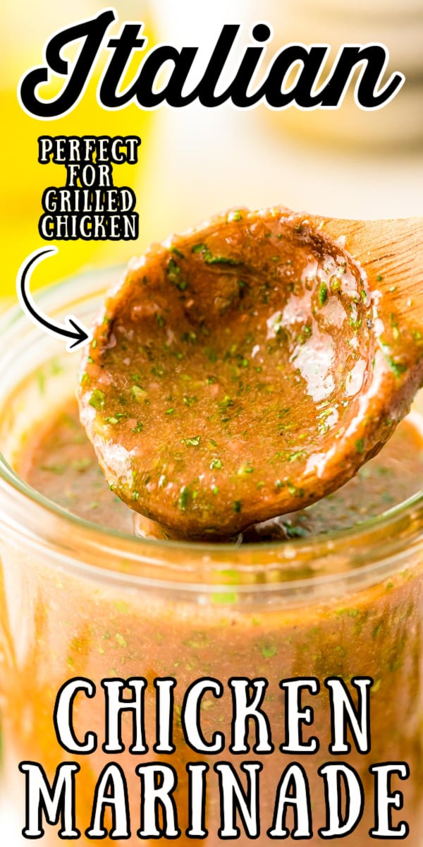 This Grilled Chicken Marinade has a mouthwateringly fresh flavor thanks to the Italian herbs with a zesty kick from cayenne pepper! Whip up this homemade marinade in just 10 minutes! via @sugarandsoulco